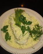 Оливье с оригинальном соусом