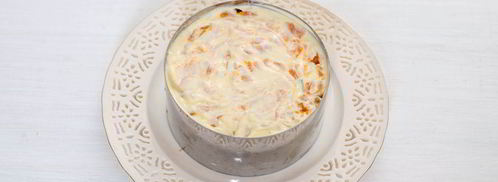 оливье с семгой. Шаг 9