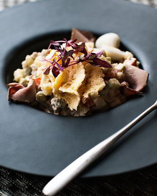 Оливье с уткой