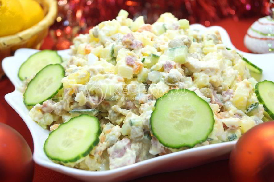Рецепт салата новогоднего оливье
