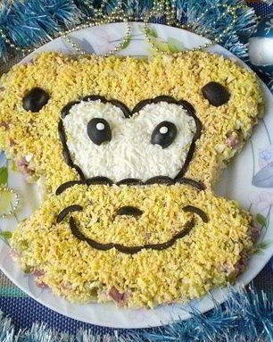 Салат Обезьянка оливье