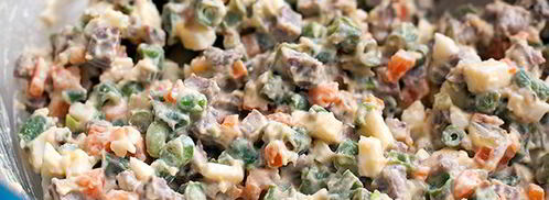 салат оливье по дюкану. Шаг 8