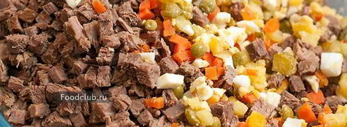 салат оливье с говядиной. Шаг 6