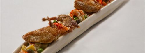 салат оливье с раковыми шейками. Шаг 8