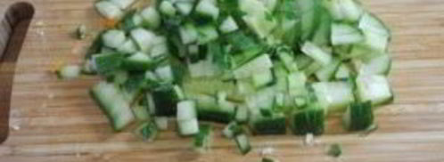 салат оливье с семгой. Шаг 4