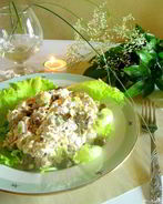 Салат Оливье с языком