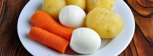 салат-закуска оливье в ветчине. Шаг 3