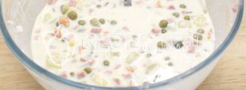 заливное оливье. Шаг 7