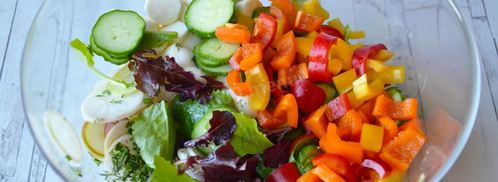 овощной салат с моцареллой. Шаг 8