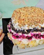 Салат Графский с орехами и черносливом