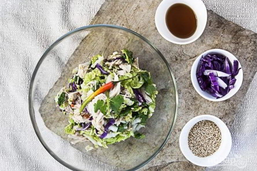 Рецепт салата из курицы без майонеза