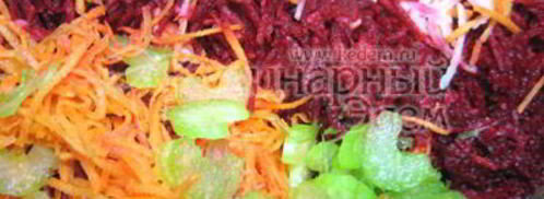 салат из овощей с яблочком и кунжутом. Шаг 2