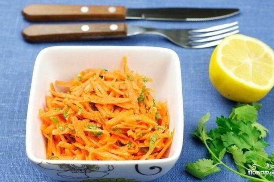 Рецепт салата из свежей моркови