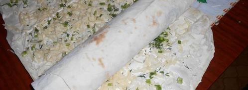 рулет из лаваша мимоза. Шаг 5