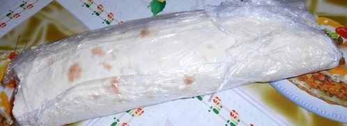 рулет из лаваша мимоза. Шаг 6