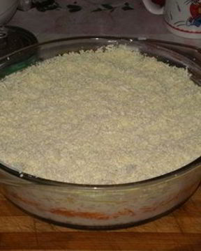 Салат Мимоза с сайрой