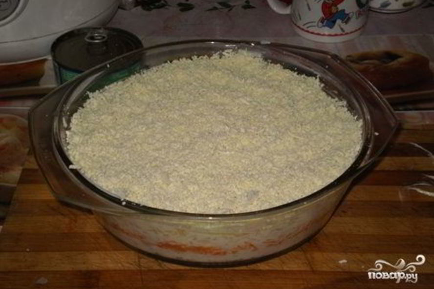 Рецепт салата мимоза с сайрой