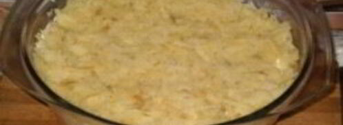 салат мимоза с сайрой. Шаг 7