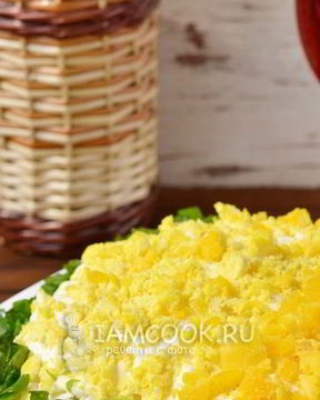 Салат Мимоза с сардиной