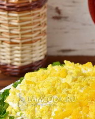 Салат Мимоза с сардиной