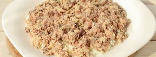 салат мимоза с сардиной. Шаг 6