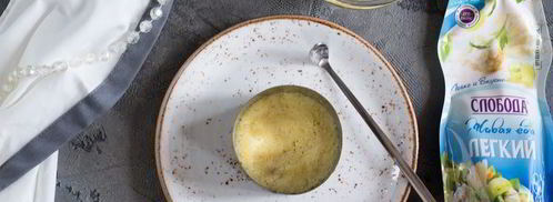 салат мимоза с семгой. Шаг 3