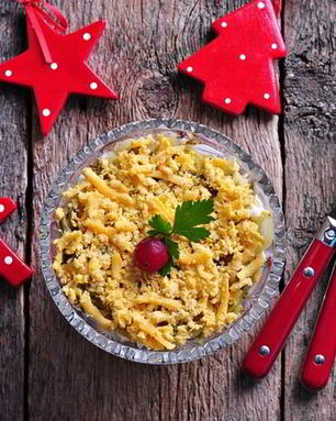 Салат мимоза со шпротами