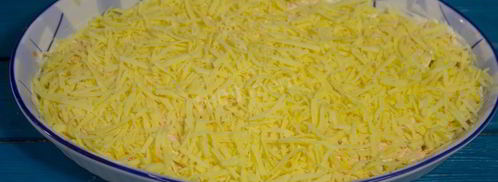 горбуша под шубой в духовке. Шаг 13