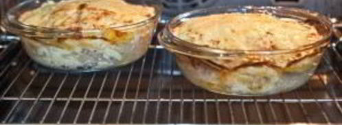 картошка под шубой в духовке со свининой. Шаг 15