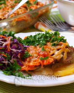 Картошка под шубой в духовке