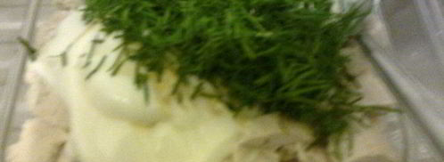 куриная грудка в гнезде под шубой. Шаг 4