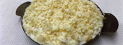 куриное мясо под шубой в духовке. Шаг 11