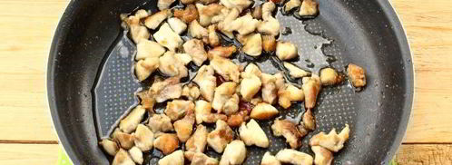 курица с лисичками, запеченная под шубой. Шаг 4