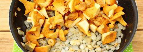 курица с лисичками, запеченная под шубой. Шаг 6