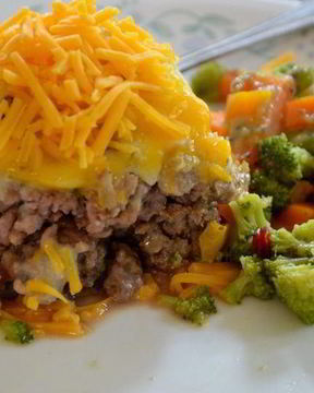 Мясной хлеб под шубой