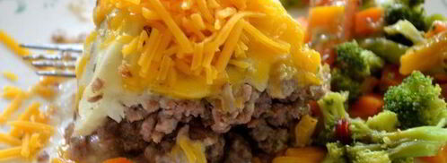 мясной хлеб под шубой. Шаг 6