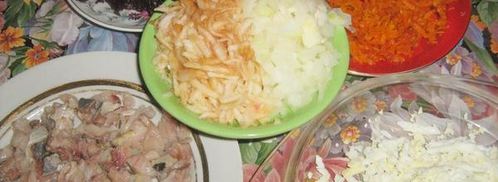 пирожные сельдь под шубой. Шаг 4