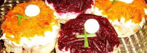 пирожные сельдь под шубой. Шаг 6