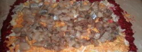 постный рулет из сельди под шубой. Шаг 9