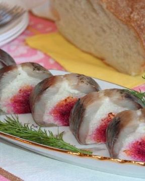 Роллы Сельдь под шубой по-домашнему