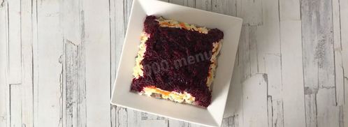 салат рыба под шубой. Шаг 9