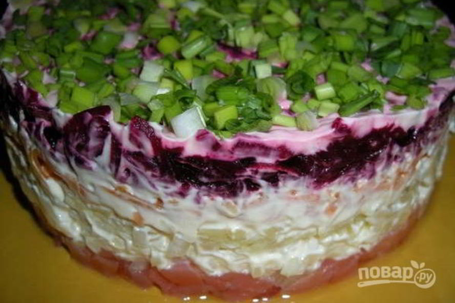 Рецепт салата семги пода шубоя