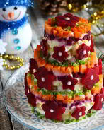 Салат-торт Селедка под шубой