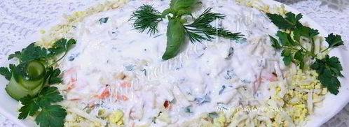 селедка под легкой шубой с яблоком. Шаг 14