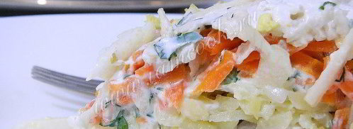 селедка под легкой шубой с яблоком. Шаг 15