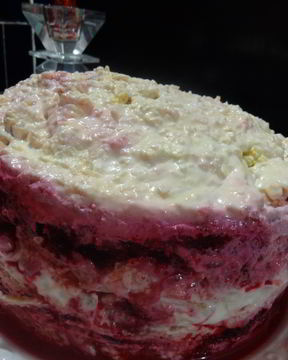 Селедка под шубой без картофеля с яйцами