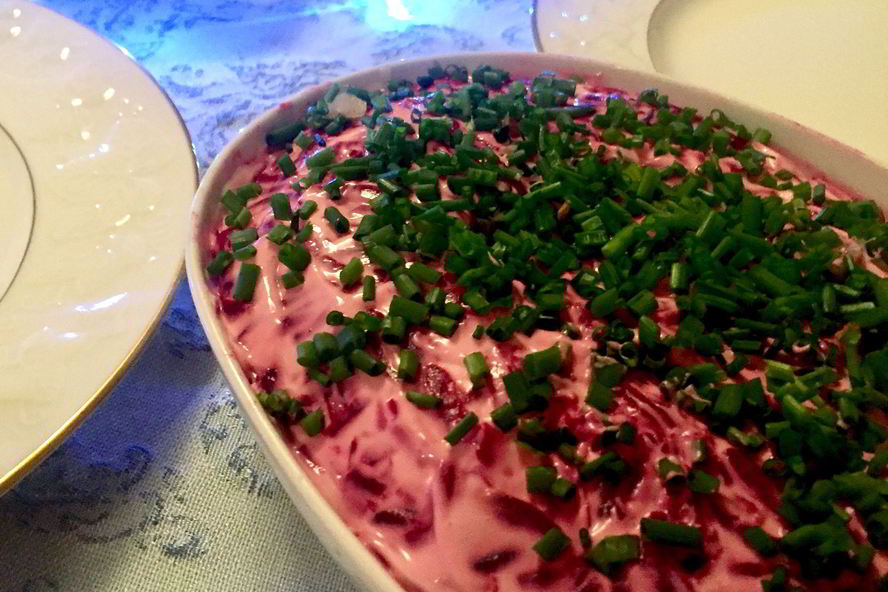 Рецепт селедки под шубой с яблоком