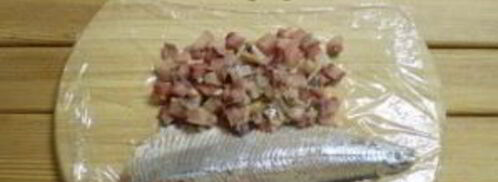 селедка под шубой в виде обезьянки. Шаг 2