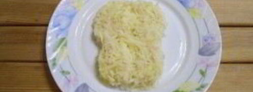 селедка под шубой в виде обезьянки. Шаг 4