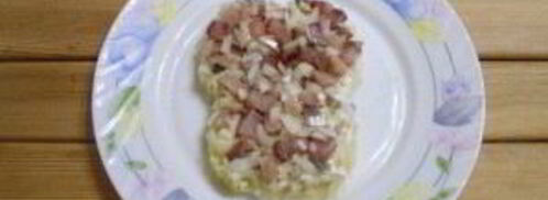 селедка под шубой в виде обезьянки. Шаг 5